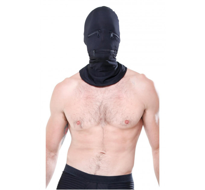 Маска-шолом на всю голову Pipedream Fetish Fantasy Zipper Face з блискавками One Size