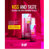Масажний гель, що зігріває Intt KISS AND TASTE! їстівний, з ароматом ожини, 50 мл
