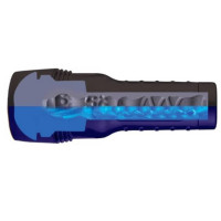 Мастурбатор вагина из киберкожи в колбе Fleshlight Freaks Alien Blue Metallic, синий