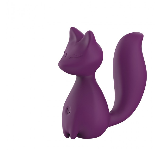 Міні-вібратор кліторальний Every Night Toys Doris у формі лисиці фіолетовий, 10 режимів вібрації