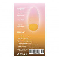 Міні-вібратор Sweet Em, 10 режимів, помаранчевий, 9.5 х 4.5 см