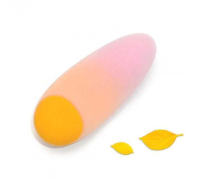 Міні-вібратор Sweet Em, 10 режимів, помаранчевий, 9.5 х 4.5 см