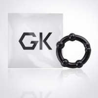 Набор эрекционных колец с бусинами Get Lock Cock Rings, черные, 10 шт.