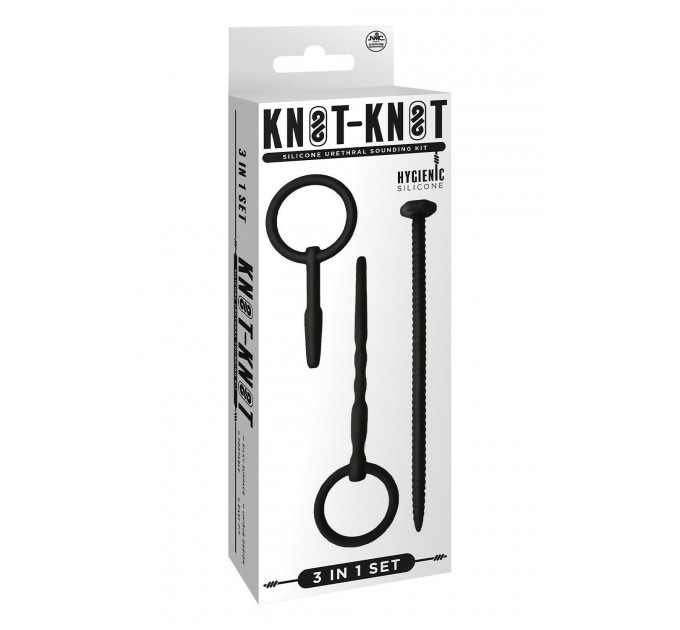 абір уретральних катеторів NMC Knot Knot чорний, 3 шт