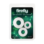 Набор из 3-х эрекционных белых колец NS Novelties Firefly светящиеся в темноте