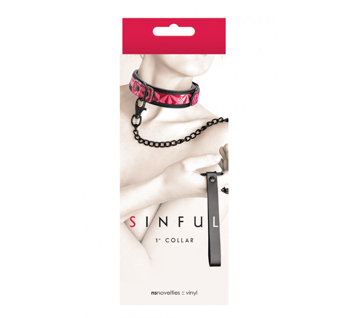 Ошейник с поводком NS Novelties Sinful Collar and Leash