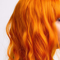 Парик длинный кудрявый Fetish Hair рыжий, 65 см