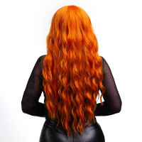 Парик длинный кудрявый Fetish Hair рыжий, 65 см