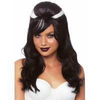 Парик Повелительницы тьмы Френки Leg Avenue Frankie Bouffant, черно-белый, 53 см