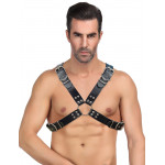 Портупея мужская Star Night из искусственной кожи, черная, One Size