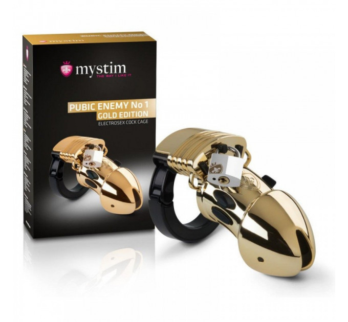 Пояс вірності з електростимуляцією Mystim Pubic Enemy No 1 Gold Edition
