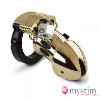 Пояс вірності з електростимуляцією Mystim Pubic Enemy No 1 Gold Edition