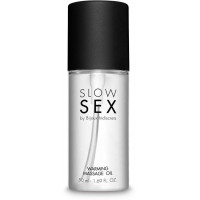 Розігріваюча їстівна масажна олія Bijoux Indiscrets WARMING MASSAGE OIL Slow Sex