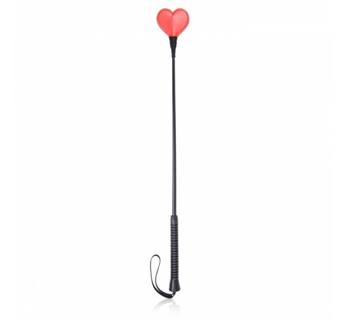 Стек DS Fetish Crop heart red/black
