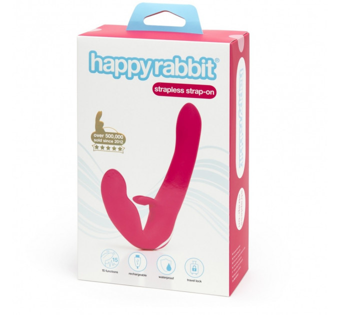 Страпон безременевий с вибрацией Lovehoney HAPPY RABBIT