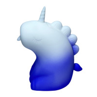 Стимулятор клітора з язичком UNIVIBE «Єдиноріг», 10 режимів, градієнт біло-фіолетовий