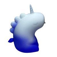 Стимулятор клітора з язичком UNIVIBE «Єдиноріг», 10 режимів, градієнт біло-фіолетовий