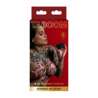 Свечи БДСМ низкотемпературные Taboom Bondage in Luxury в виде розы, 2 шт.