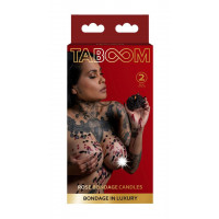 Свічки низькотемпературні БДСМ Taboom Bondage in Luxury у вигляді троянди, 2 шт.