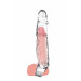 Удлиняющая насадка на пенис ToyJoy Get Real Extension Sleeve Large с петлей на мошонку, прозрачная