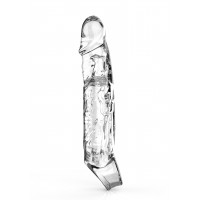 Удлиняющая насадка на пенис ToyJoy Get Real Extension Sleeve Large с петлей на мошонку, прозрачная