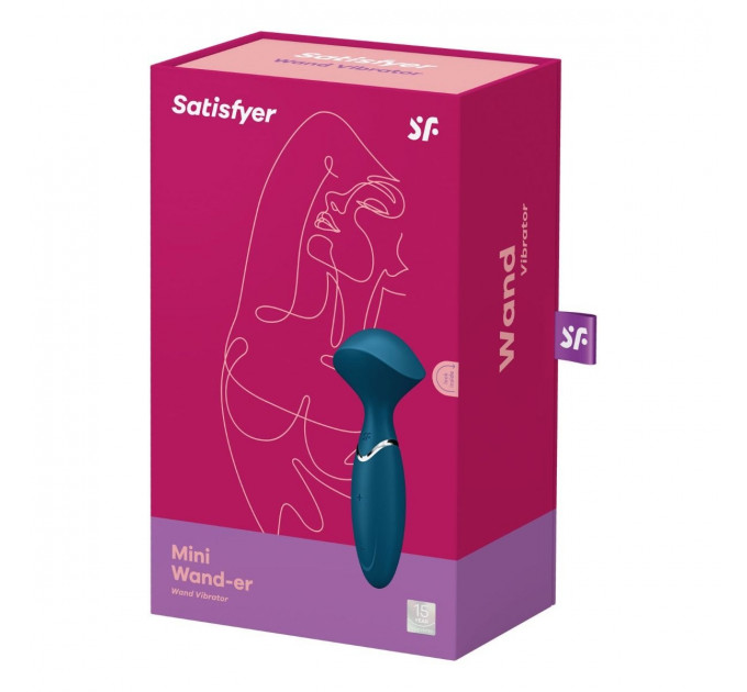 Універсальний компактний масажер Satisfyer Mini Wand-er сірий
