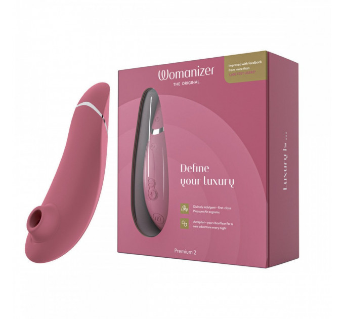 Вакуумный клиторальный стимулятор Womanizer Premium 2 Respberry