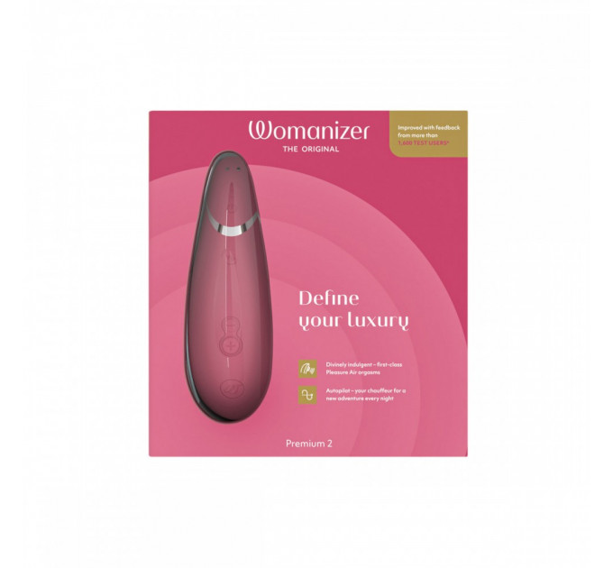 Вакуумный клиторальный стимулятор Womanizer Premium 2 Respberry