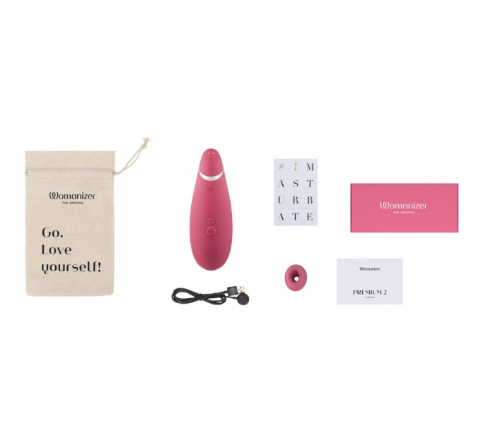 Вакуумный клиторальный стимулятор Womanizer Premium 2 Respberry