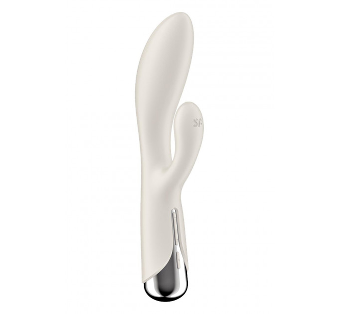 Вібратор-кролик Satisfyer Spinning Rabbit 1 для точки G та клітора, молочний