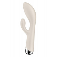 Вібратор-кролик Satisfyer Spinning Rabbit 1 для точки G та клітора, молочний
