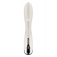 Вібратор-кролик Satisfyer Spinning Rabbit 1 для точки G та клітора, молочний