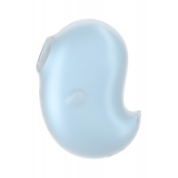 Вибратор вакуумный стимулятор Satisfyer Cutie Ghost, голубой, 9.1 см