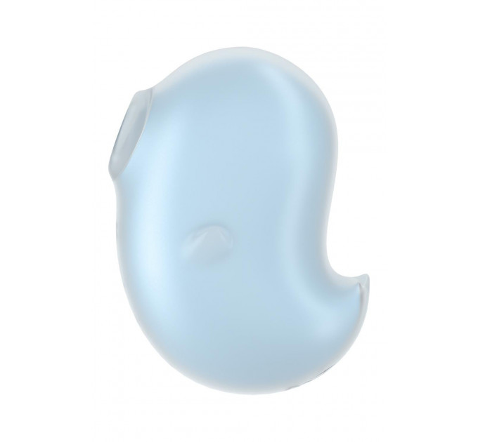 Вибратор вакуумный стимулятор Satisfyer Cutie Ghost, голубой, 9.1 см