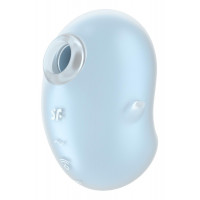 Вибратор вакуумный стимулятор Satisfyer Cutie Ghost, голубой, 9.1 см