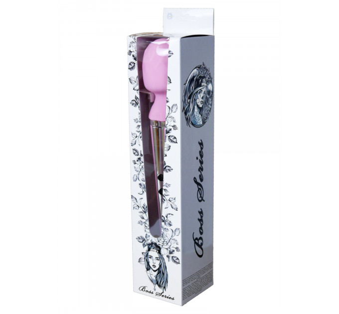 Вибро-Микрофон Massager Genius USB Рожевий 10 Function