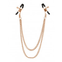 Зажимы для сосков с цепочкой California Exotic Novelties, золотистые