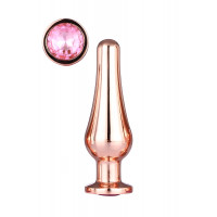 DT21827 Анальная пробка конической формы Dream Toys GLEAMING LOVE ROSE GOLD PLEASURE PLUG M