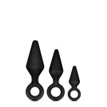 Набір анальних пробок LUXE WEARABLE NIGHT Rimmer Kit BLACK