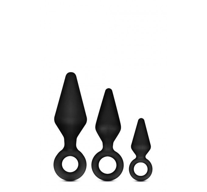 Набір анальних пробок LUXE WEARABLE NIGHT Rimmer Kit BLACK