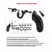 Пояс верности ManCage 06 Chastity Cage черный