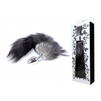 Анальна пробка з хвостом Boss of toys Fox TAIL-Black XXL