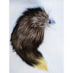 Анальная пробка S с хвостом DS Fetish Anal plug S fox tail black fox