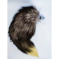 Анальная пробка S с хвостом DS Fetish Anal plug S fox tail black fox Анальная пробка S с хвостом DS Fetish Anal plug S fox tail black fox