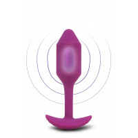 Анальная пробка с вибрацией Snug Plug 2 B-Vibe, силиконовая, розовая Анальная пробка с вибрацией Snug Plug 2 B-Vibe, силиконовая, розовая
