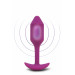 Анальная пробка с вибрацией Snug Plug 2 B-Vibe, силиконовая, розовая