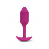Анальная пробка с вибрацией Snug Plug 2 B-Vibe, силиконовая, розовая