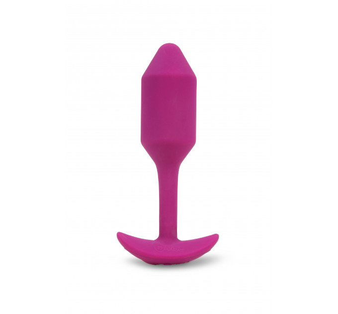 Анальная пробка с вибрацией Snug Plug 2 B-Vibe, силиконовая, розовая