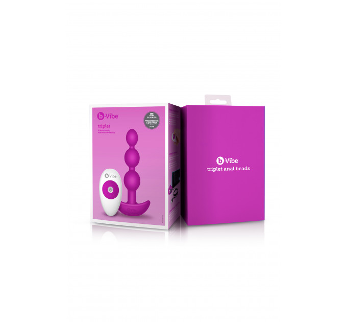 Анальная пробка с вибрацией Snug Plug 2 B-Vibe, силиконовая, розовая