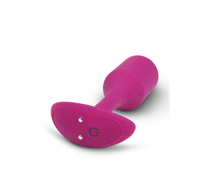 Анальная пробка с вибрацией Snug Plug 2 B-Vibe, силиконовая, розовая